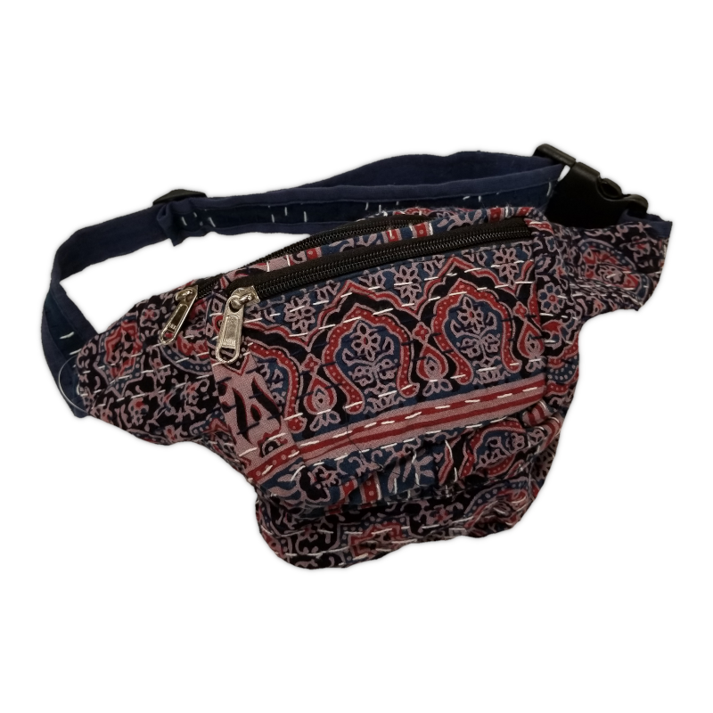 Fanny Pack - Blue & Red Pattern