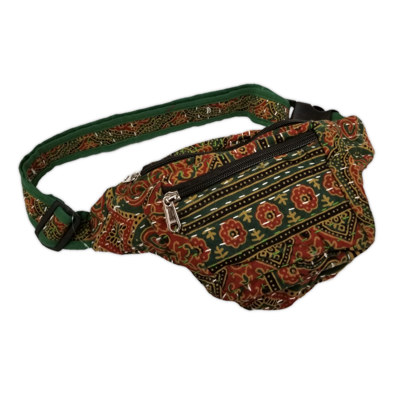 Fanny Pack - Red & Green Pattern