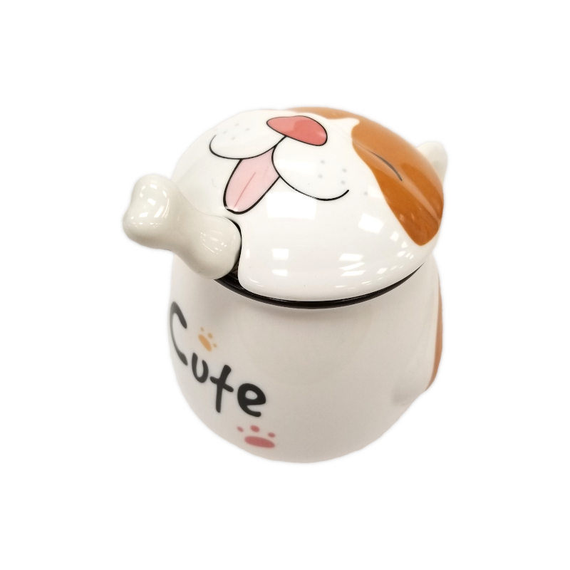 Dog Mug with Lid & Spoon - Cute Dog