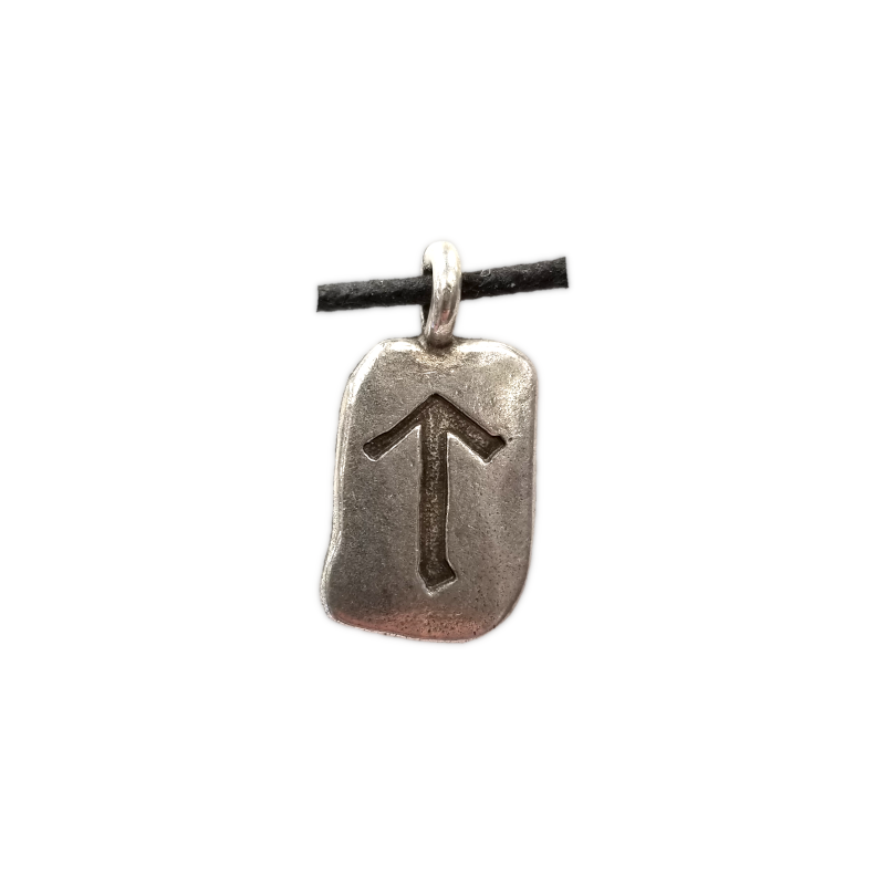 Viking Rune Pewter Pendant - Tyr