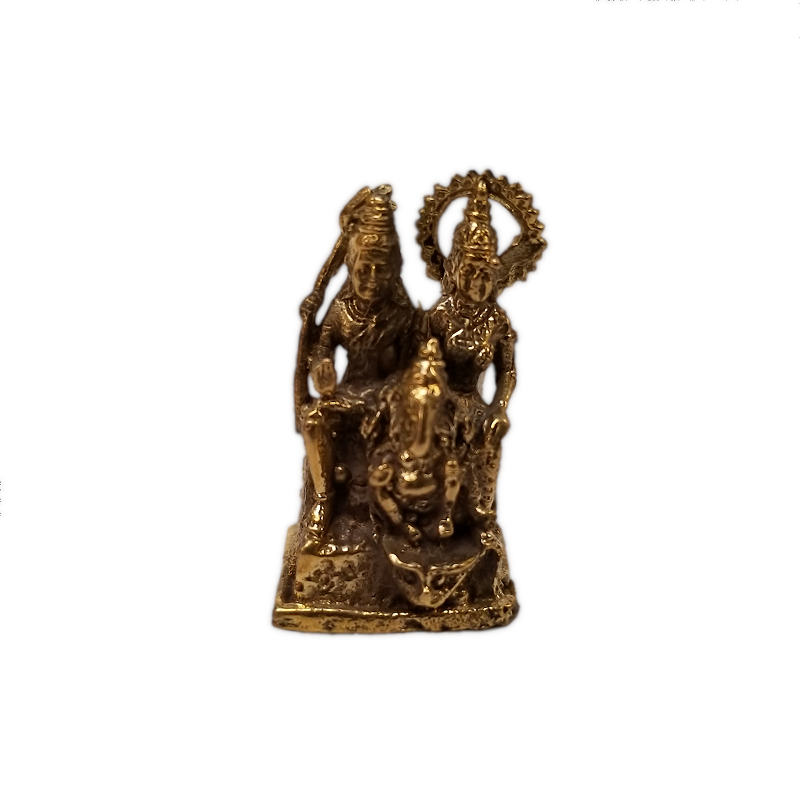 Mini Brass Shiva Family