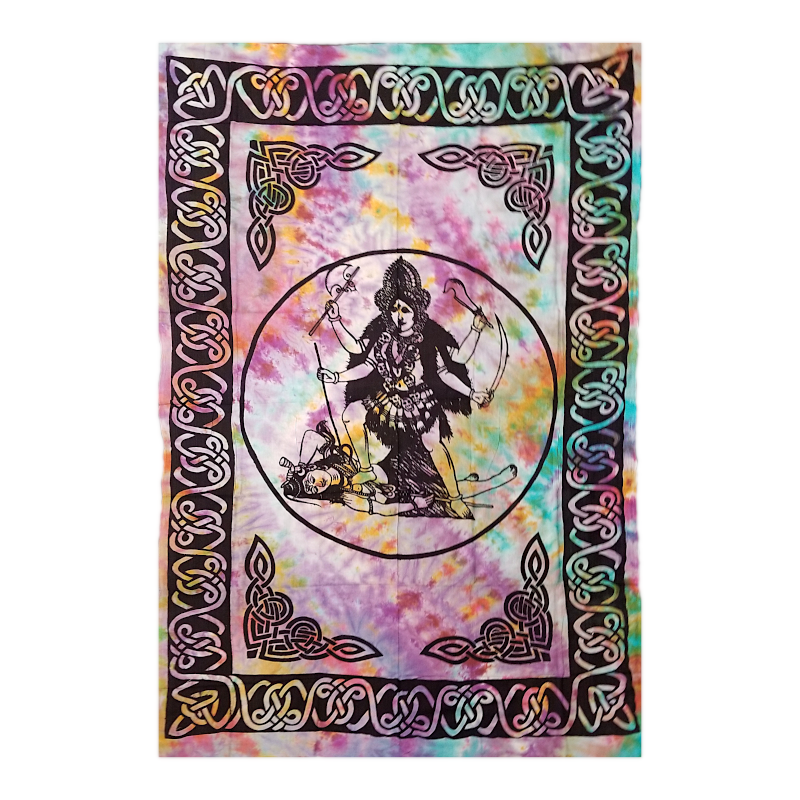 Peaceful Mountain Large Tie Dye Kali Tapestry