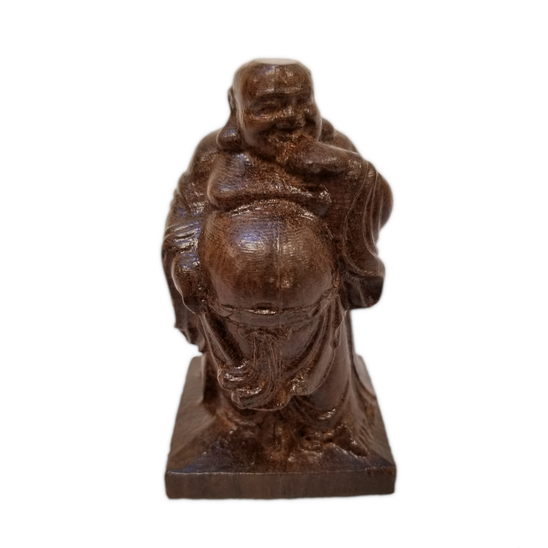Hard Wood Laughing Buddha Standing